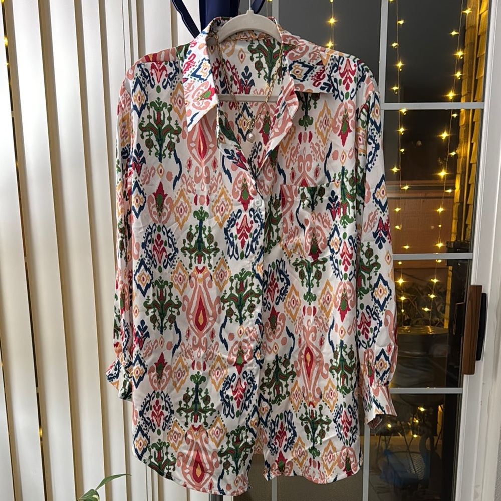 NEW Colorful Patterned Blouse